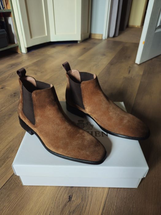 Wittchen Nowe sztyblety zamszowe rozmiar 42 kolor brązowy buty