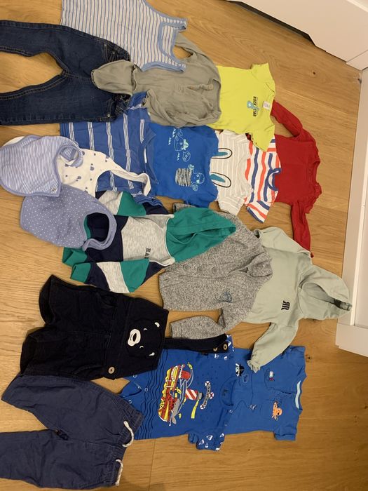 zestaw ubranek chlopiecych 68-74