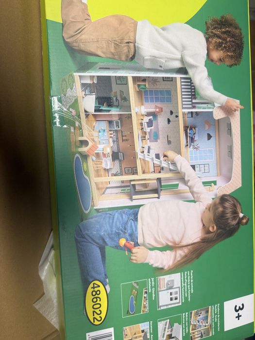 Casa bonecas madeira