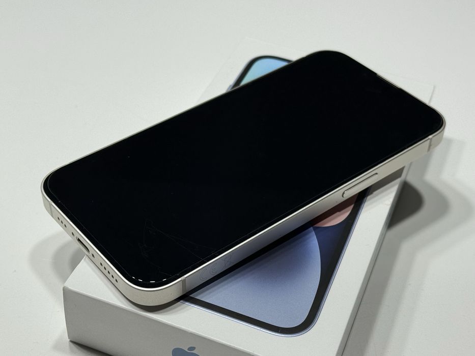 iPhone 14 128 GB Biały #BDB#Bateria 100%#Komplet