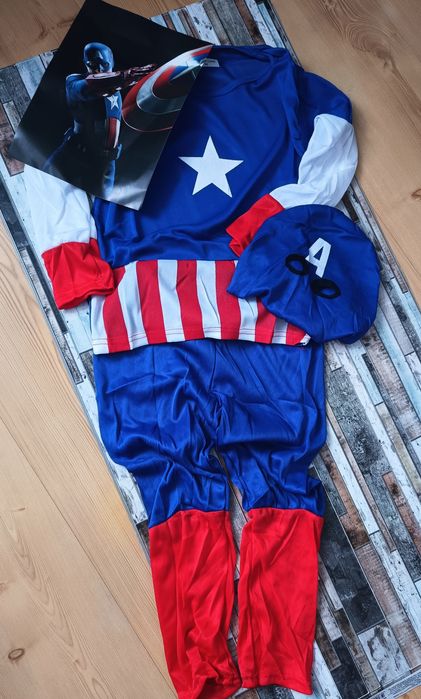 L 122-134 przebranie na bal Kapitan Ameryka