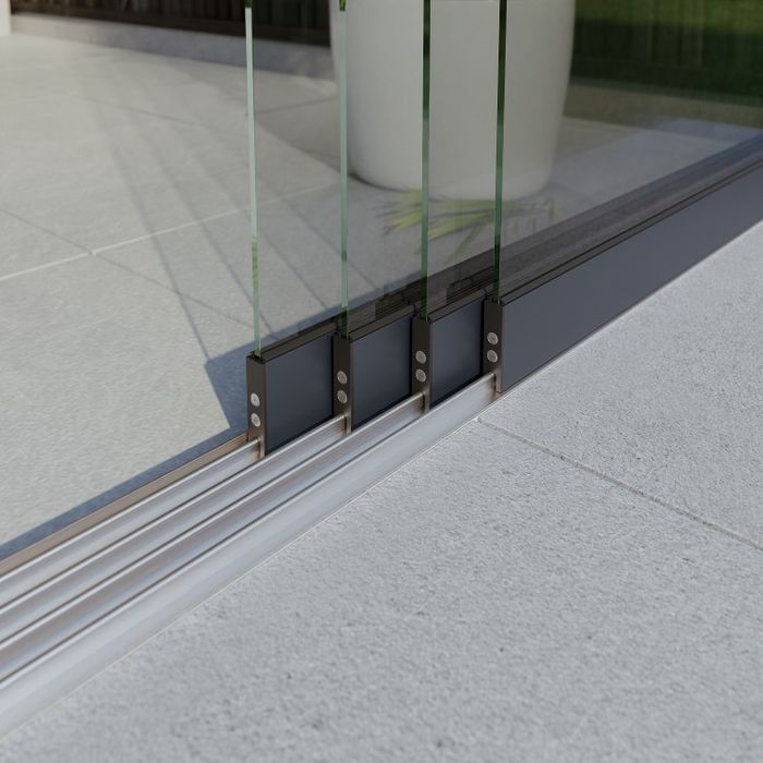 Szyby przesuwne 4m system szyb zabudowa Szklana