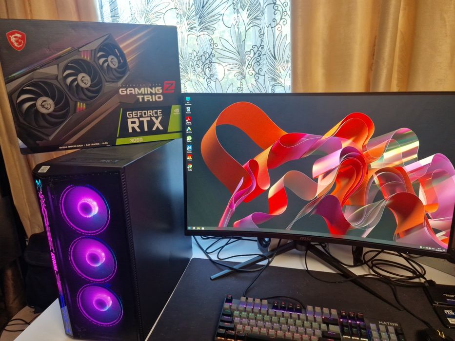 Ігровий Пк і7-10700F/ОЗУ 32Gb/Ssd 512Gb+Hdd 2Tb/RTX 3060-12Gb