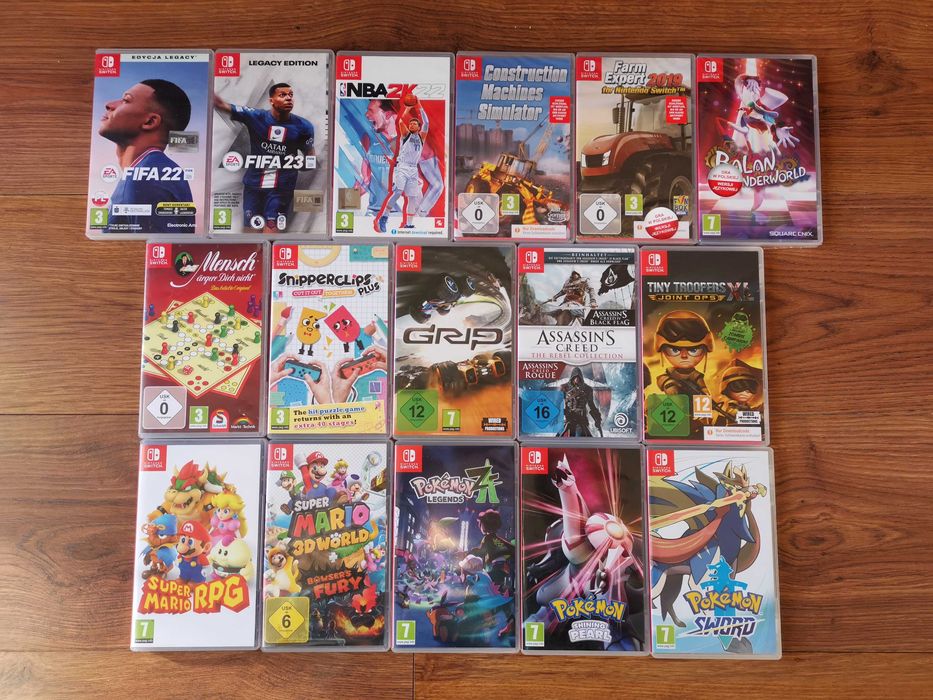 Nintendo Switch. Gry i akcesoria.Zelda Mario Pokemony Fifa
