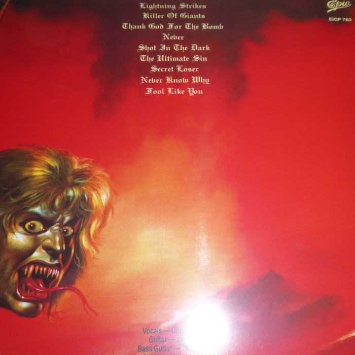 Ozzy Osbourne the ultimate sin / Winyl