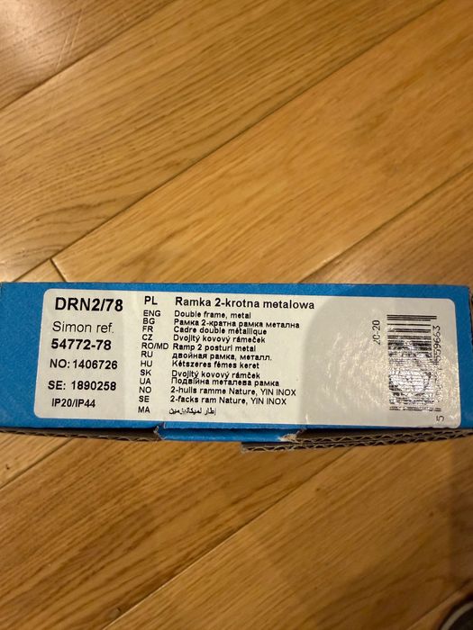 Ramka SIMONE 54 NATURE metal inox yin