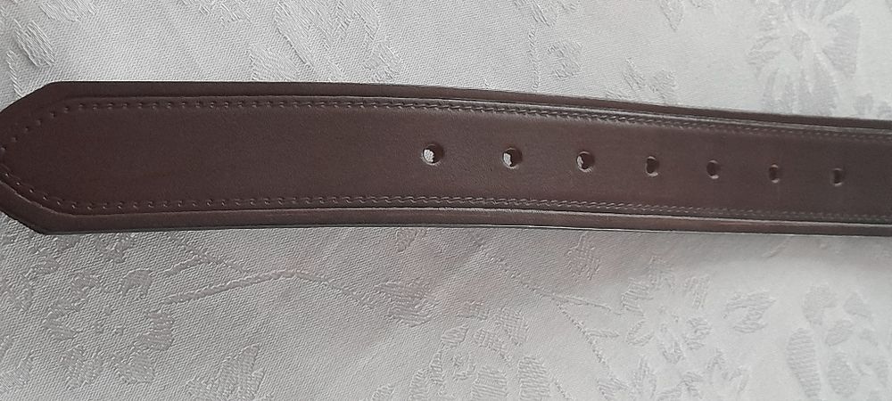 Pasek meski skórzany brązowy