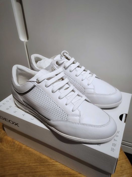 Geox D myria C NOWE białe sneakersy 38 skóra naturalna