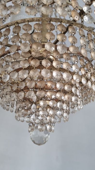 Candeeiro de  cristal  antigo