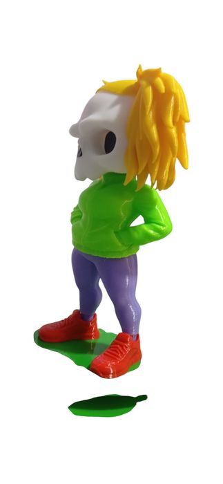 3д статуетка  скелет