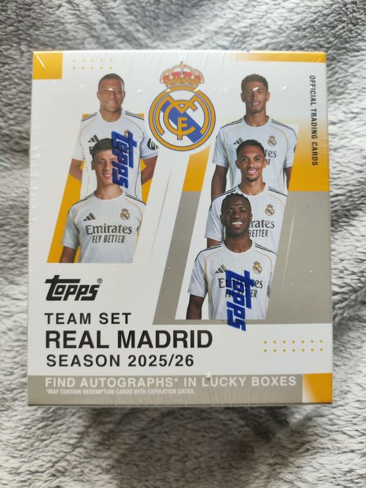 Real Madryt Team set box Topps 25/26
