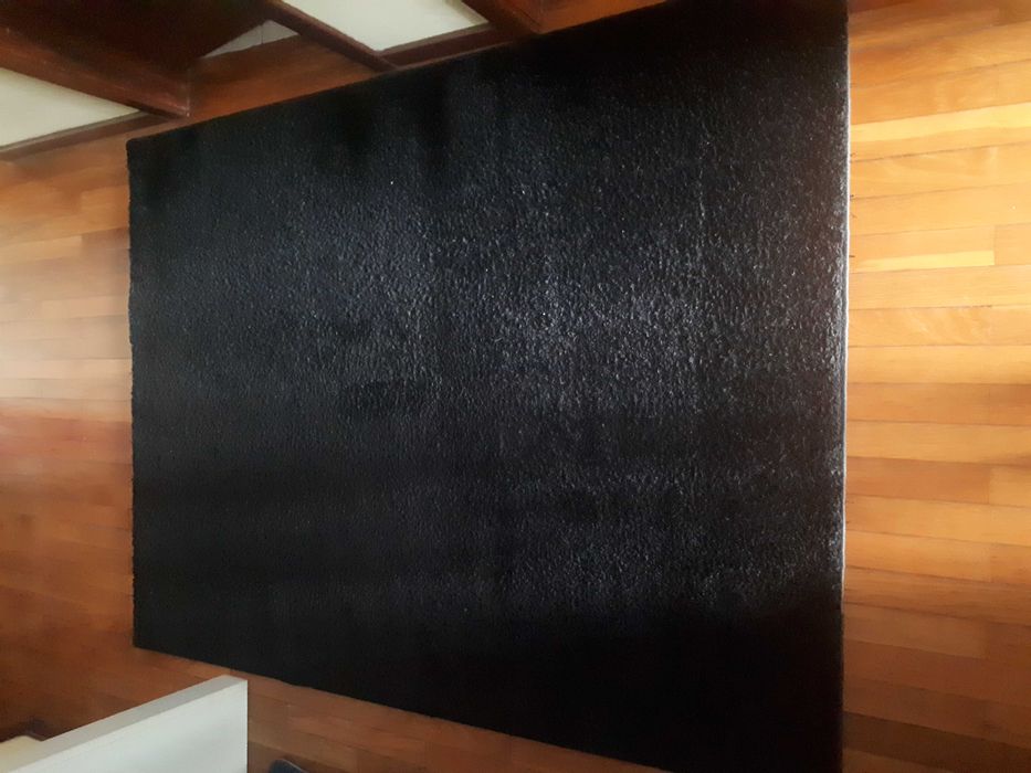 Carpete cor preto brilho