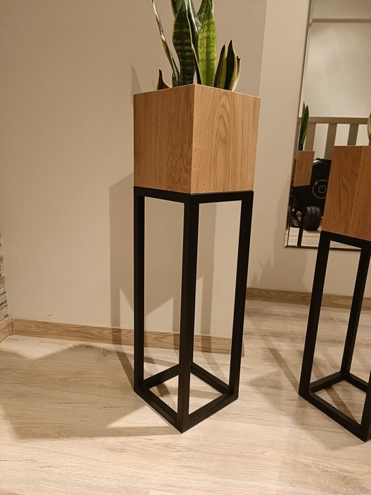 Donica dębowa kwietnik Loft