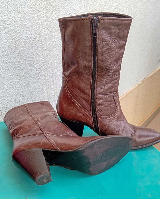 Botas de cabedal n:37