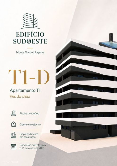 Apartamento T1-D | Edifício Sudoeste | Monte Gordo