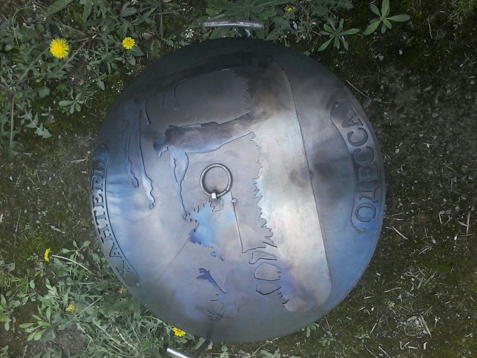 Сковорода 50см+кришка.из диска борон.Повністю Проварена.сковорідка.сад