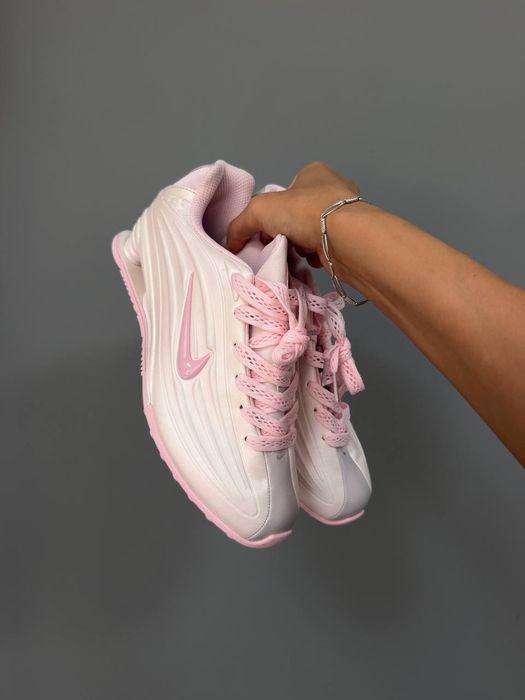 Кросівки Nike Shox R4 Peark Pink Foam premium | Кроссовки Найк жіночі
