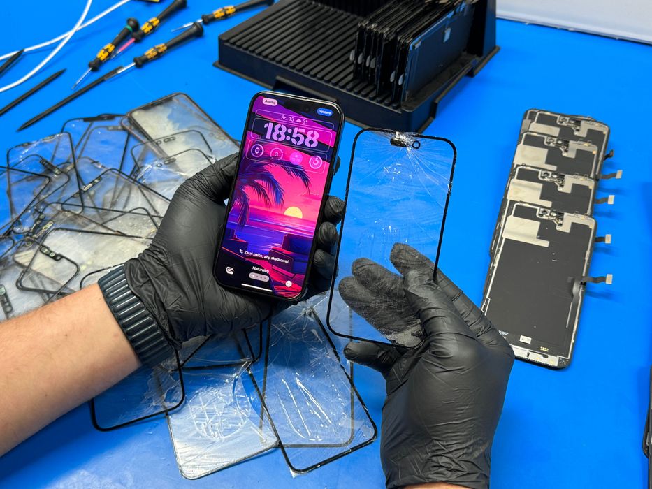 Regeneracja Wyświetlacza Oszczędź do 70% Wymiana Szybki iPhone iPad  13 14 15 16 17 Pro MAX Serwis Apple Kielce Naprawa w ciągu kilku godzin
