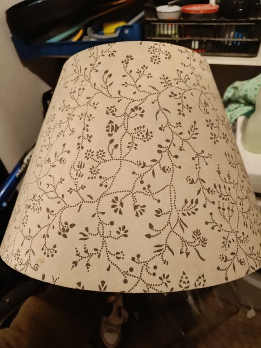 Abajur ikea com flores