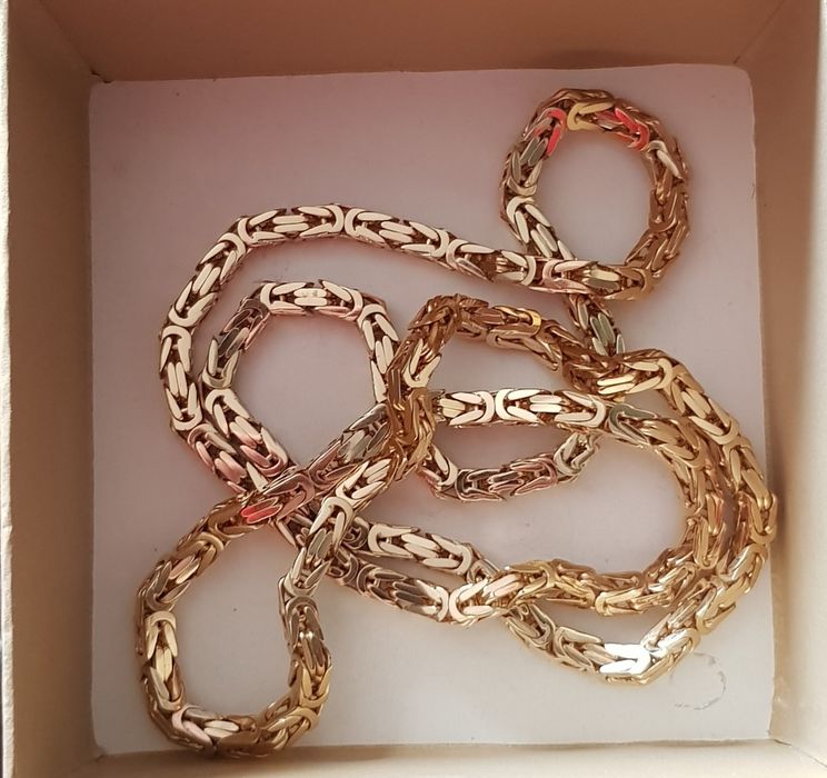 Nowy Złoty Łańcuszek 66.60 gram Splot Królewski