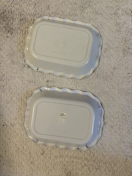 2 plastikowe miski dom kuchnia talerz 20cm 27,5cm akcesoria