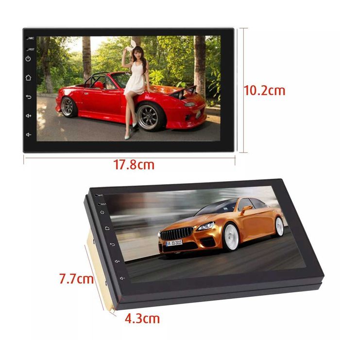 2DIN авто Магнитола 7" Android, GPS, WIFI, Bluetooth + задняя камера