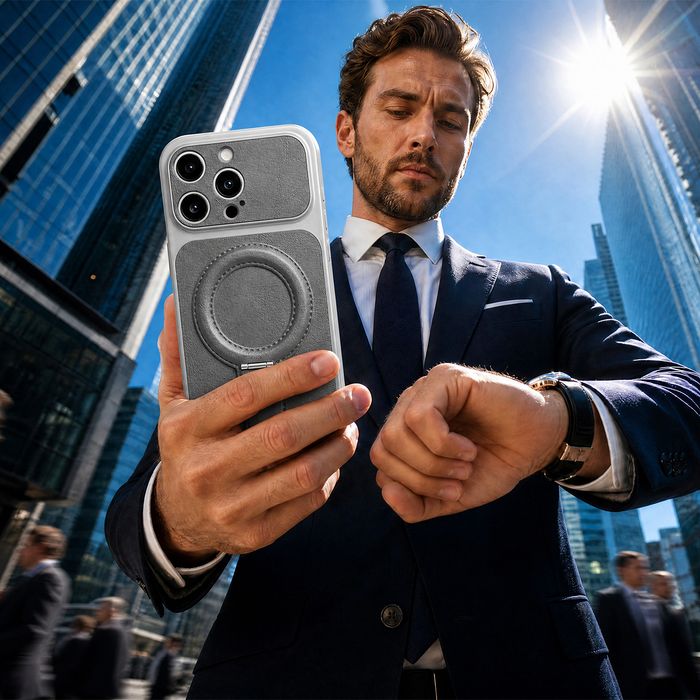 Nakładka Luxgrip Mag do iPhone 14 Pro 6,1 szara