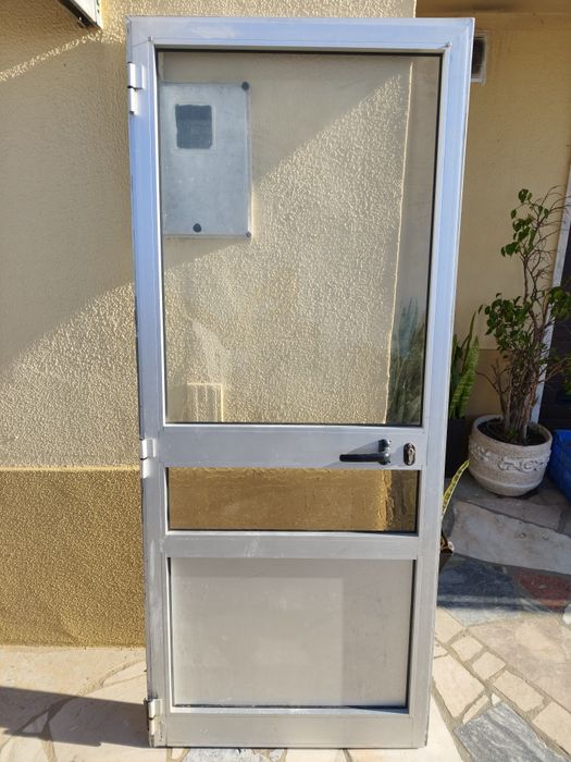 Porta alumínio com vidro 190x80