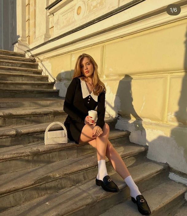 Сукня в стилі олд мані (old money) з коміром