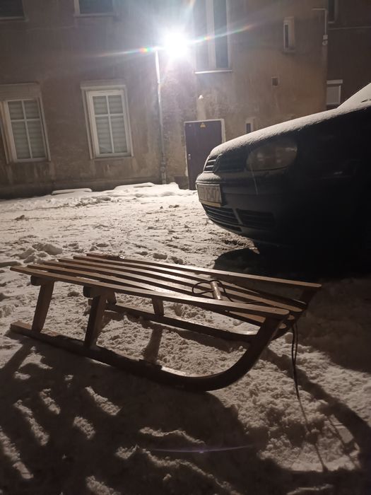 Klasyczne Sanki Drewniane – Retro / Vintage – Solidne