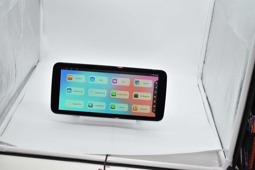 Auto rádio 1DIN Android de 9.5 polegadas – Carplay