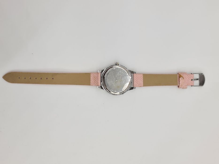 Relógio senhora analógico branco e rosa