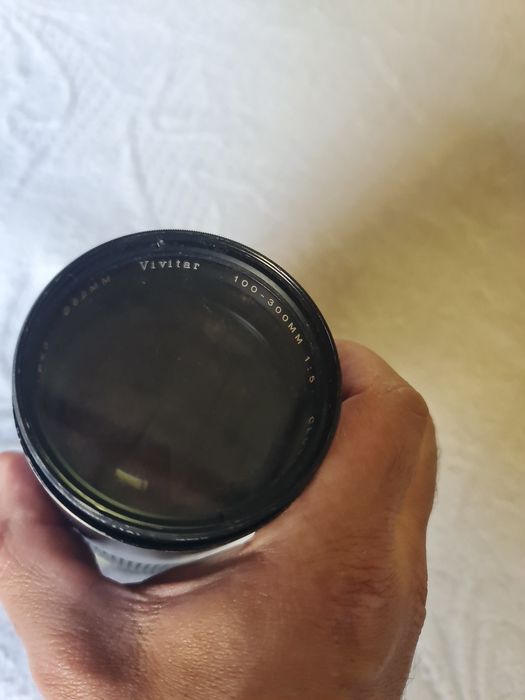 Lente analógica vivitar 100-300 para nikon