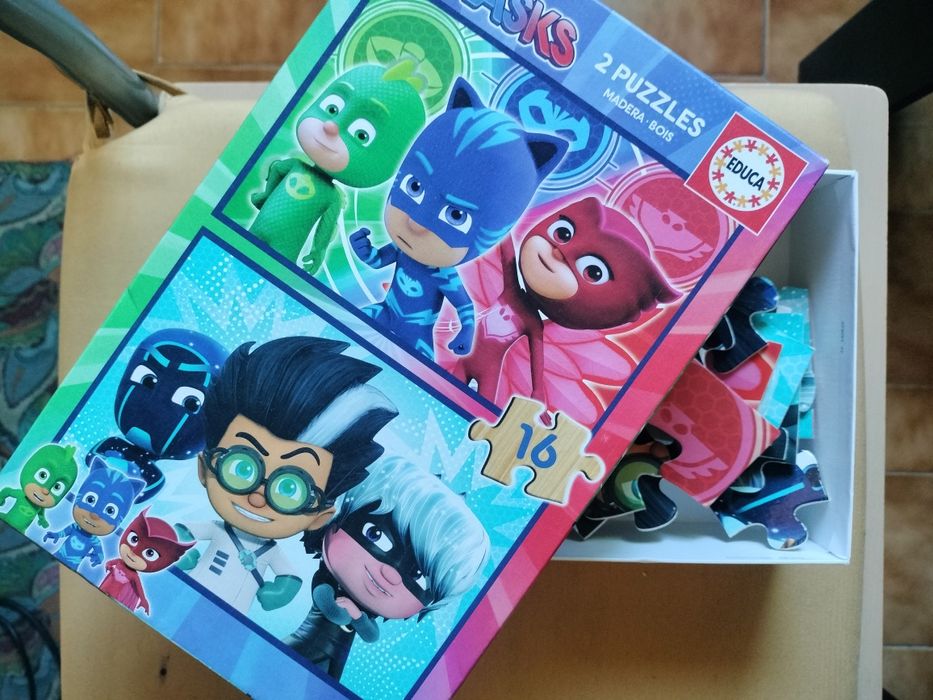 2 puzzles madeira PJMASKS - Educa