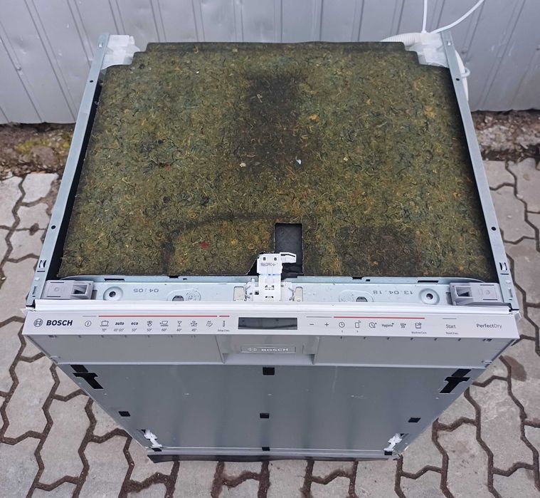 Встроена посудомойка 60 см Бош Bosch SBV68TX06E сушка зеолит проекция