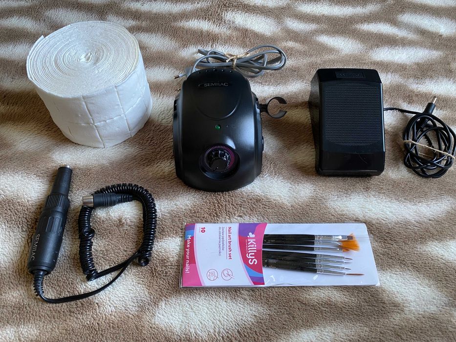 Semilac Frezarka do Paznokci 65W + Pedał + Akcesoria