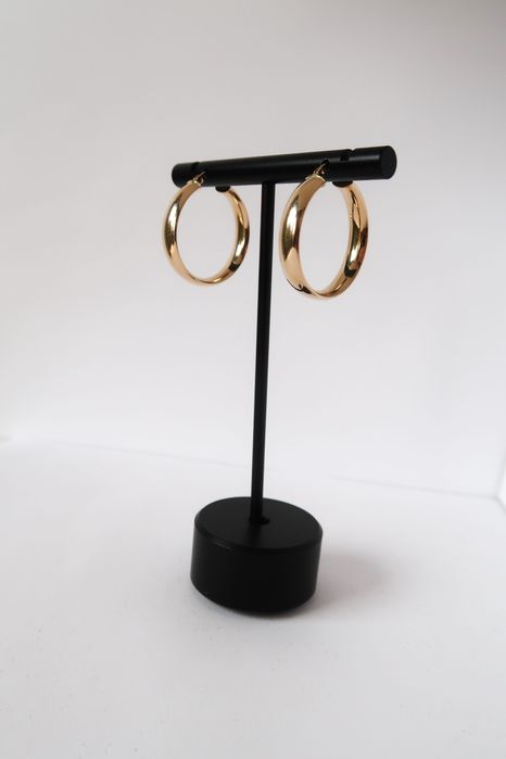 Złote Kolczyki Koła | 2.3cm | Próba Złota 585