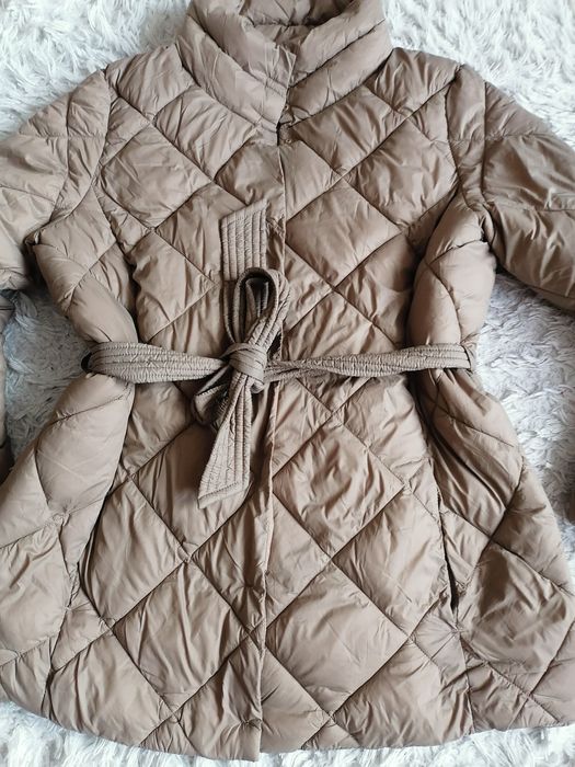 Kurtka damska pikowana adek beżowa L