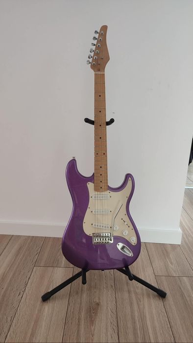 Gitara lutnicza stratocaster + kabel Ernie Ball + pokrowiec Thomann