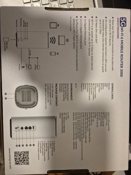 Wifi strong 5g router 3000