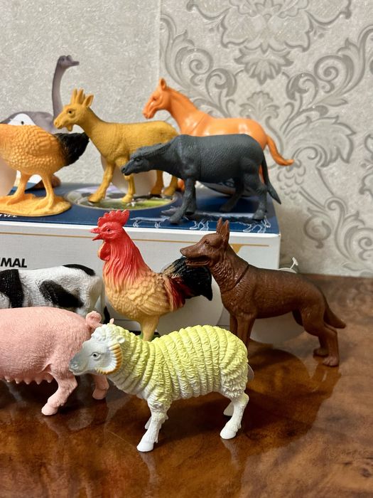 Набір домашніх тварин. Фігурки свійських тварин. Домашні тварини ферма
