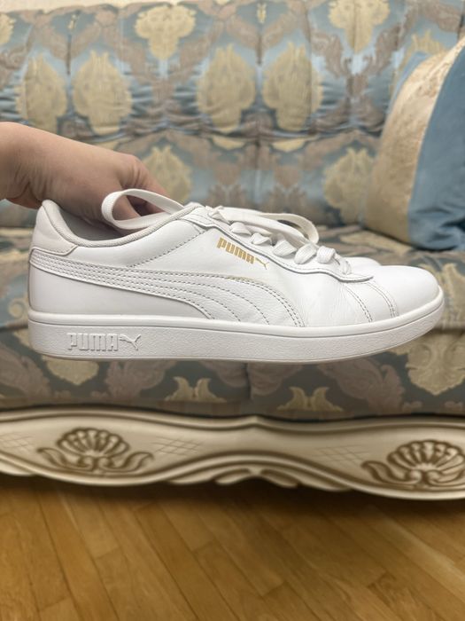 Білі шкіряні кросівки,кеди Puma(Пума),41 розмір,оригінал