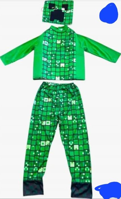 Strój karnawałowy 140 - 150 146 Minecraft Creeper