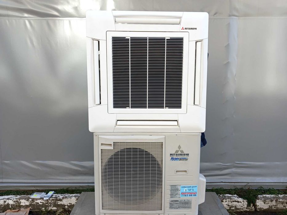 Инверторный кассетный кондиционер Mitsubishi 24 (80 м.кв)! Монтаж!
