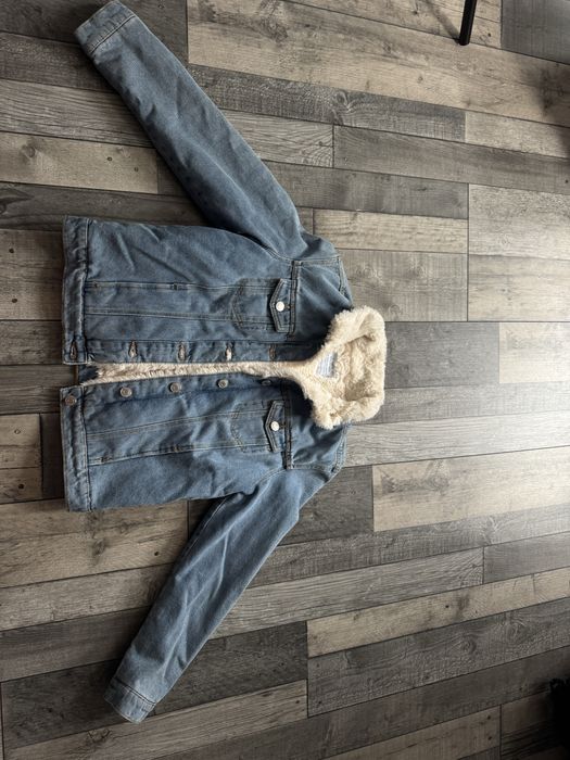 Kurtka jeansowa ocieplana Primark rozm 146
