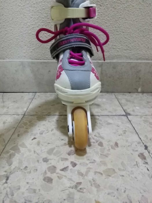 Patins em linha, de criança, tamanho de 32 a 35