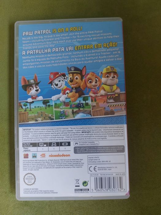 Gra psipatrol on a roll na nintendo