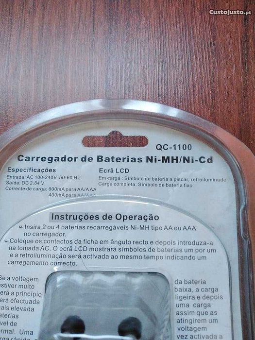 carregador de pilhas