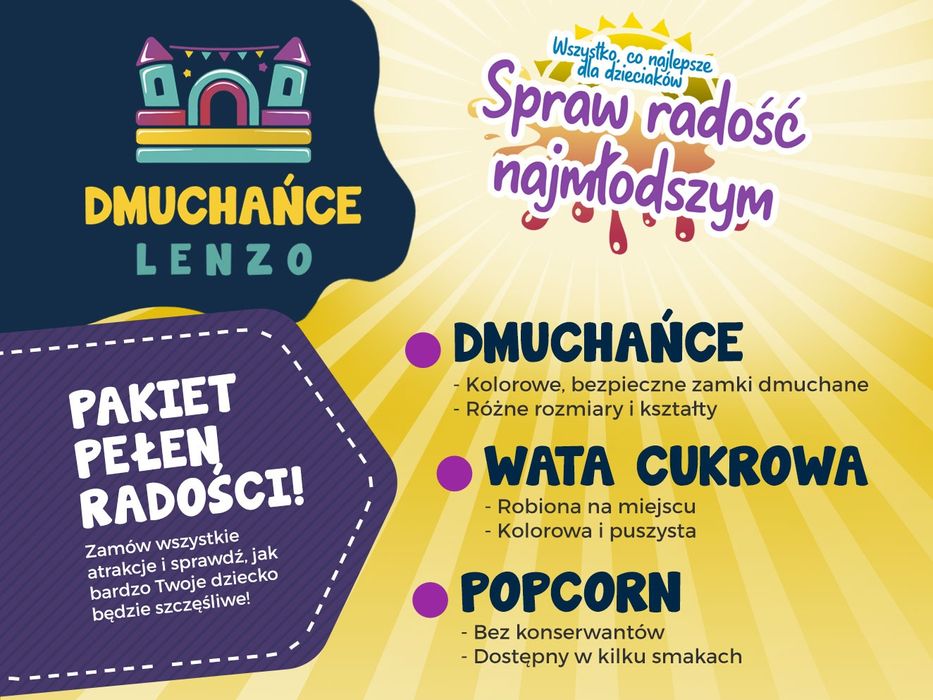 Dmuchance Lenzo Wynajem