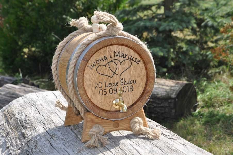 Beczka Dębowa 3L 4L 5L 10L 15L 20L Na bimber Whisky Opalanie Grawer